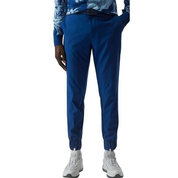 J. Lindeberg Mens 38x34 Cuff Jogger Pant in Navy Peony NWT - Picture 1 of 15